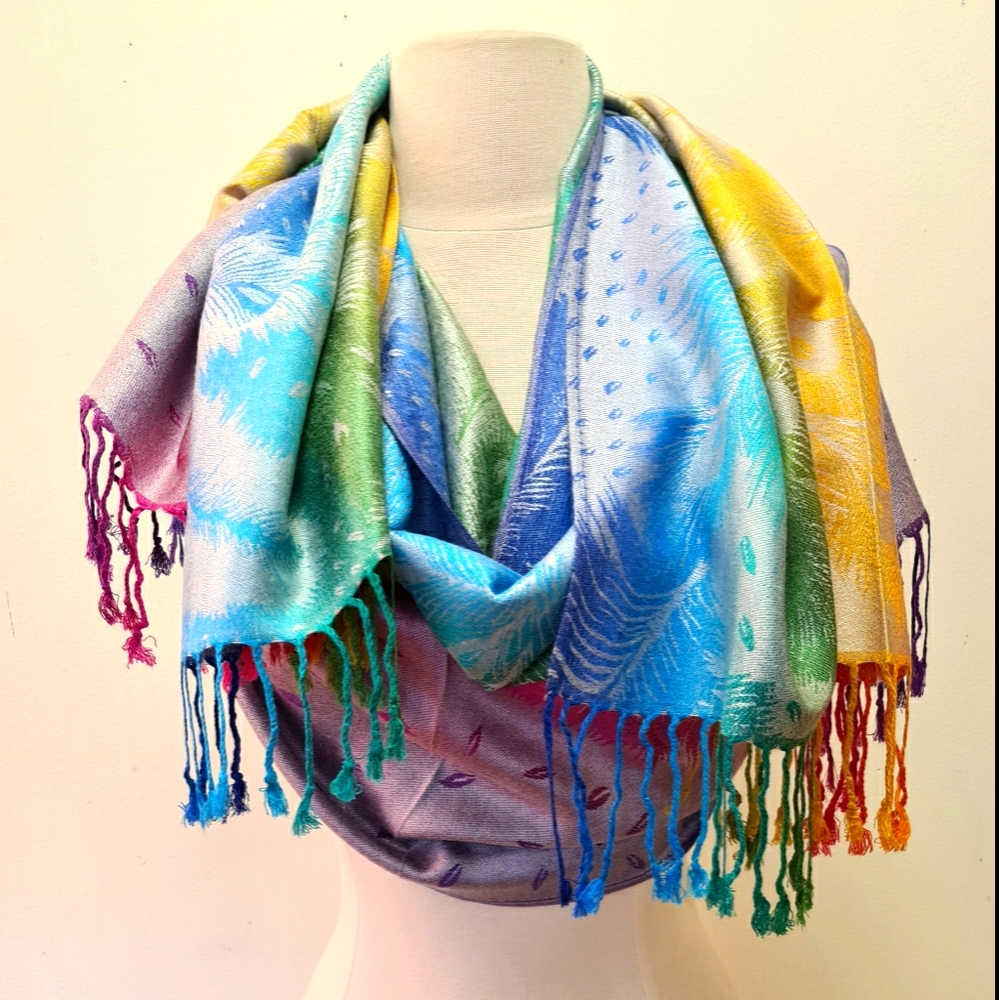 Pashmina & Silk Shawl Scarf Wrap